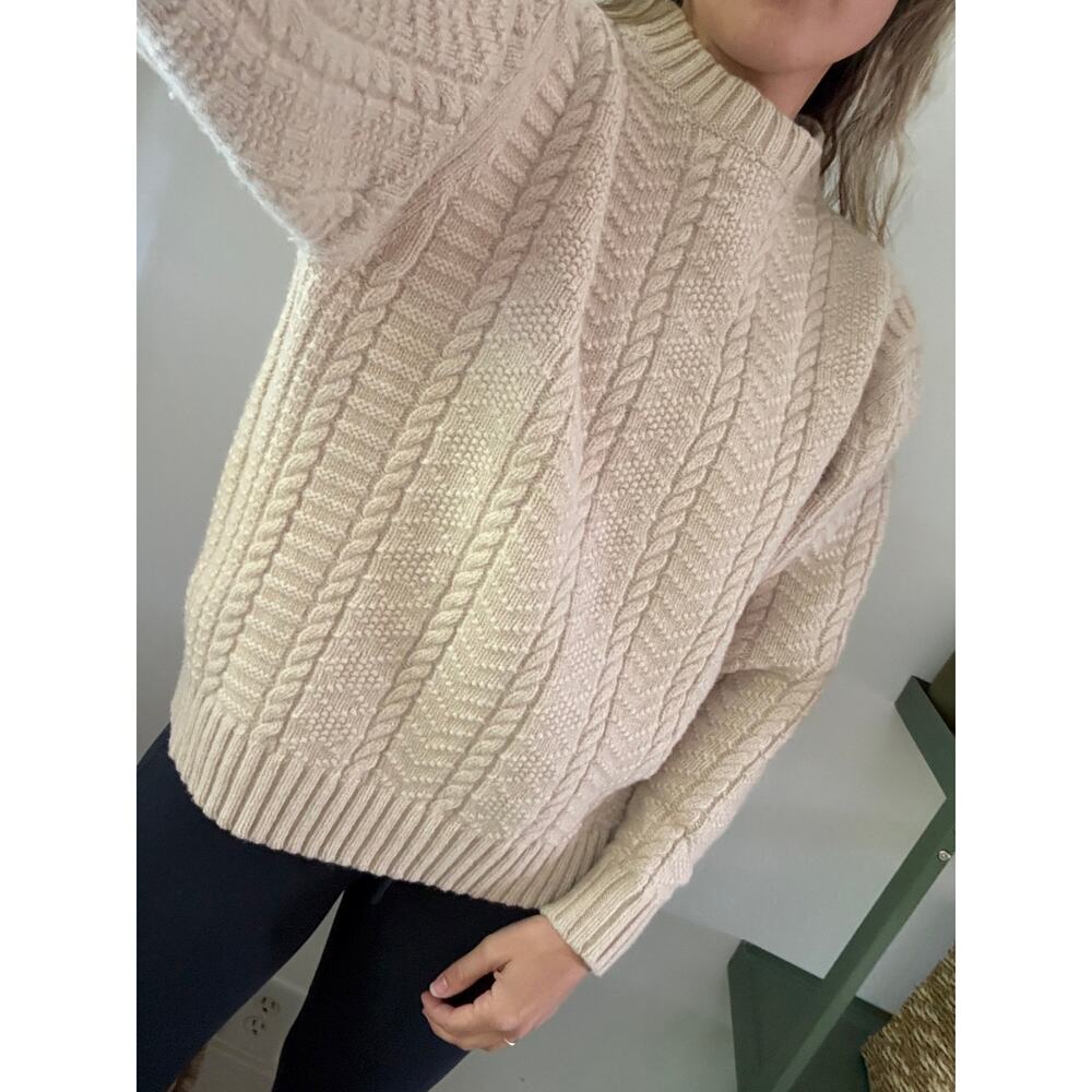 Pendleton Merino Wool Cableknit Sweater Sz Medium